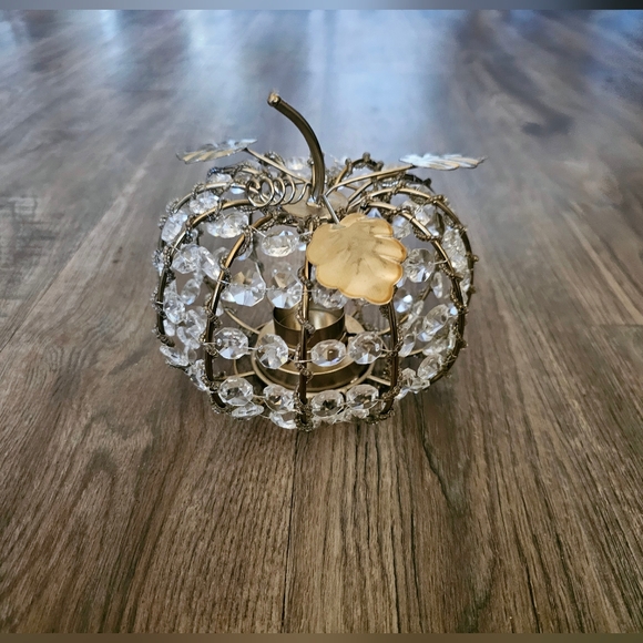 Crystal Pumpkin Candle Holder - Picture 2 of 5